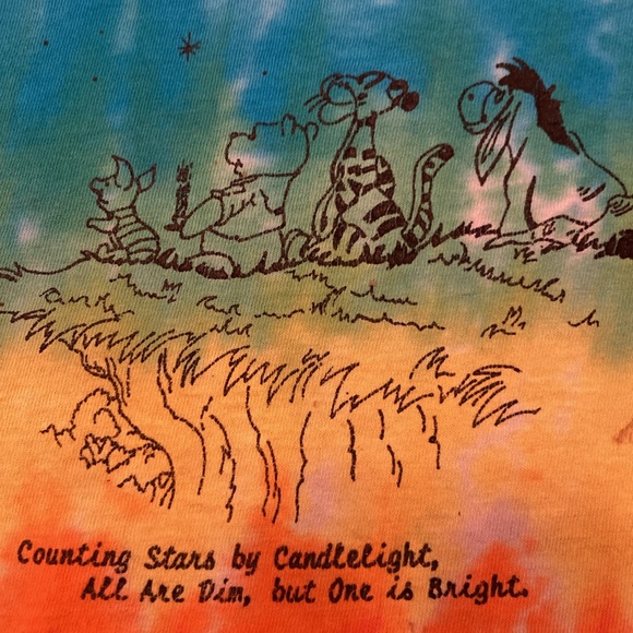 VNTG Grateful Dead Terrapin Station Winnie the Pooh Counting Stars Tie Dye 3T - Picture 3 of 4